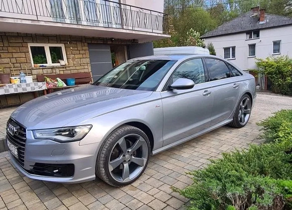 Audi A6 cena 75500 przebieg: 214000, rok produkcji 2015 z Krzeszowice małe 154